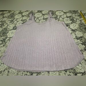 Jennifer Lopez Metallic Lavender Silver with Gold rings at shoulders